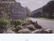 Tablet Screenshot of clairridgeestates.com